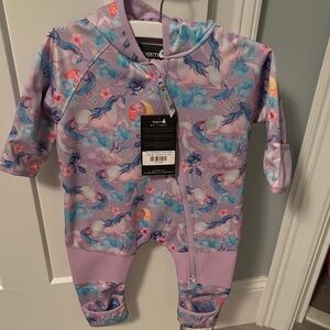 Dreamy Unicorn Bodysuit - Pastel Purple and Blue